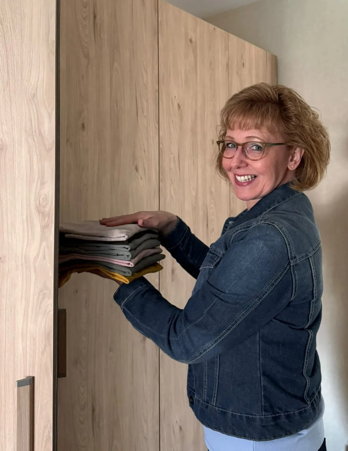 Caroline aan het werk